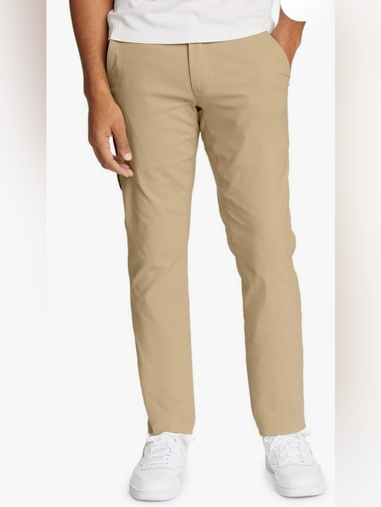 Eddie Bauer Other - Eddie Bauer Men's Horizon Guide Chino Pants Slim Fit  Light Khaki Slacks - 42/34